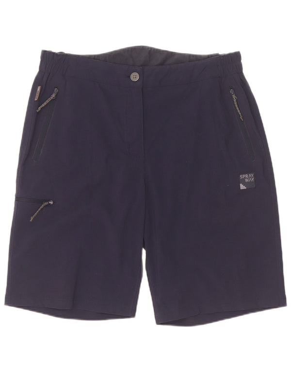 Sprayway Short Cargo Femme UK 12 Moyen W32 Bleu Marine Polyamide