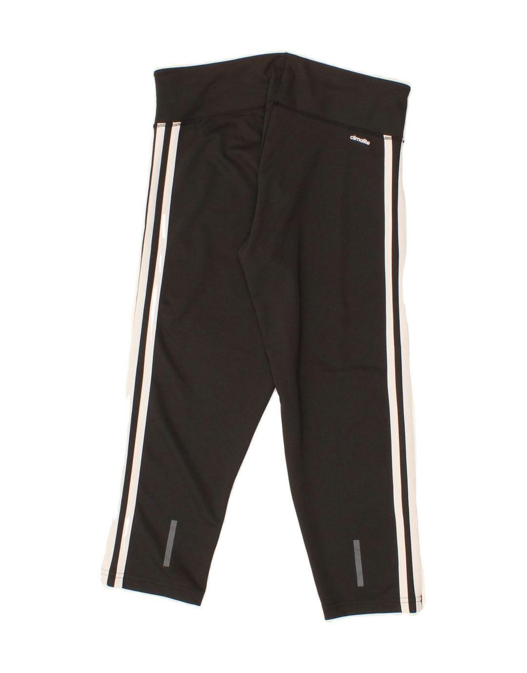 ADIDAS Womens Climalite Capri Leggings UK 8/10 Small Black Polyester Vintage Adidas and Second-Hand Adidas from Messina Hembry 