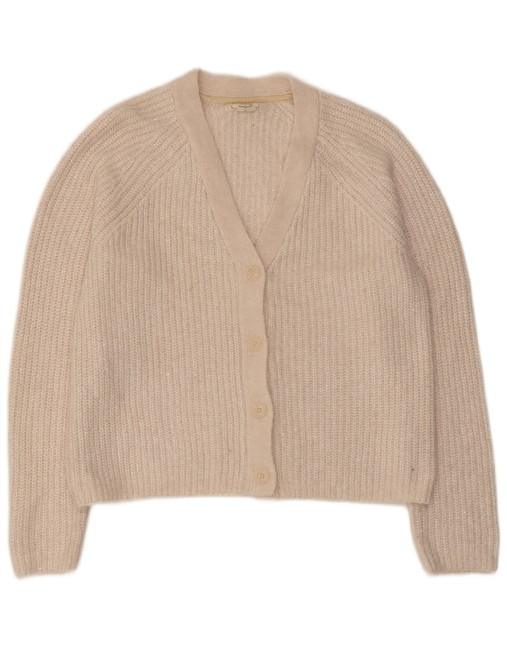 Fat Face Cardigan pour femme en polyester blanc moyen UK 12