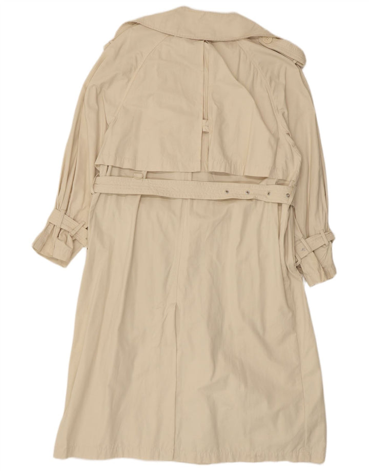 ZARA Femme Trench Oversize UK 14 Polyester Beige Moyen