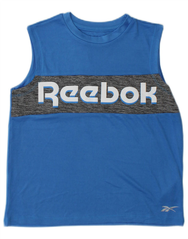 Reebok Débardeur Graphique Garçon 10-11 ans Bleu Colorblock Polyester