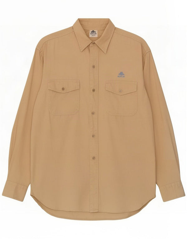 Replay Chemise Homme XL Beige Coton