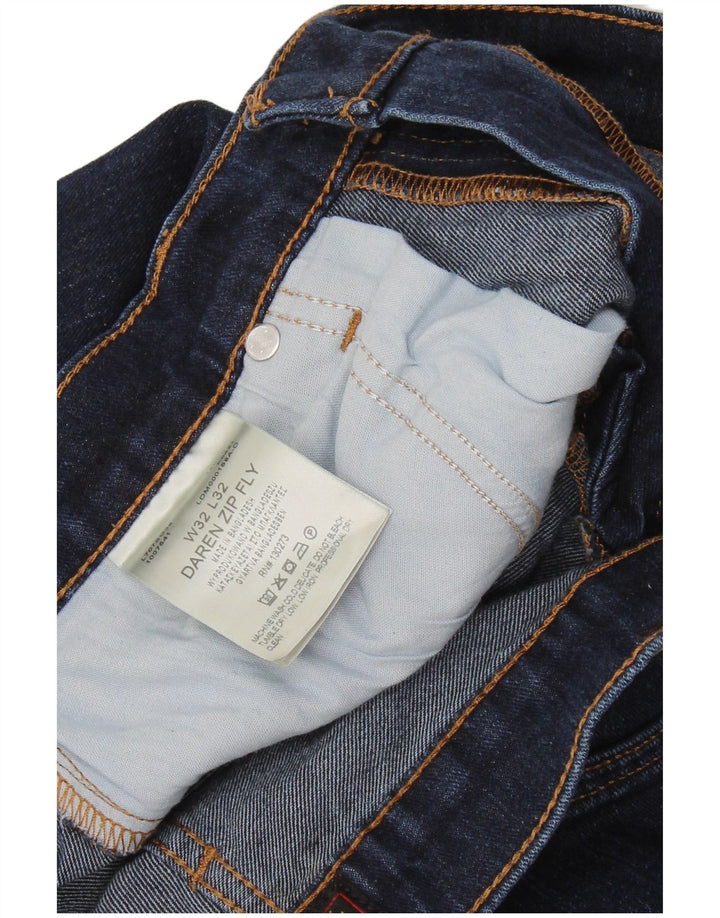 LEE Jean droit Daren pour homme avec braguette zippée W32 L32 Bleu marine en coton