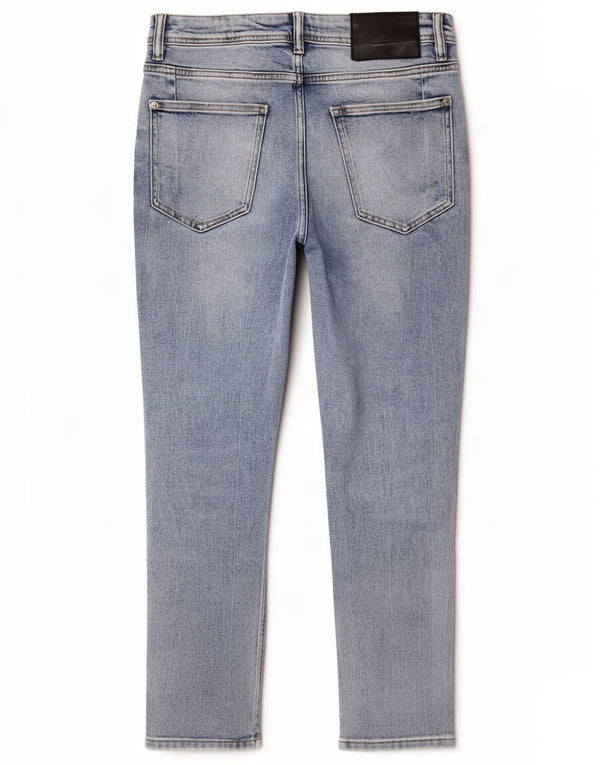 Zara Jean court vieilli pour homme EU 40 Medium W31 L25 Bleu