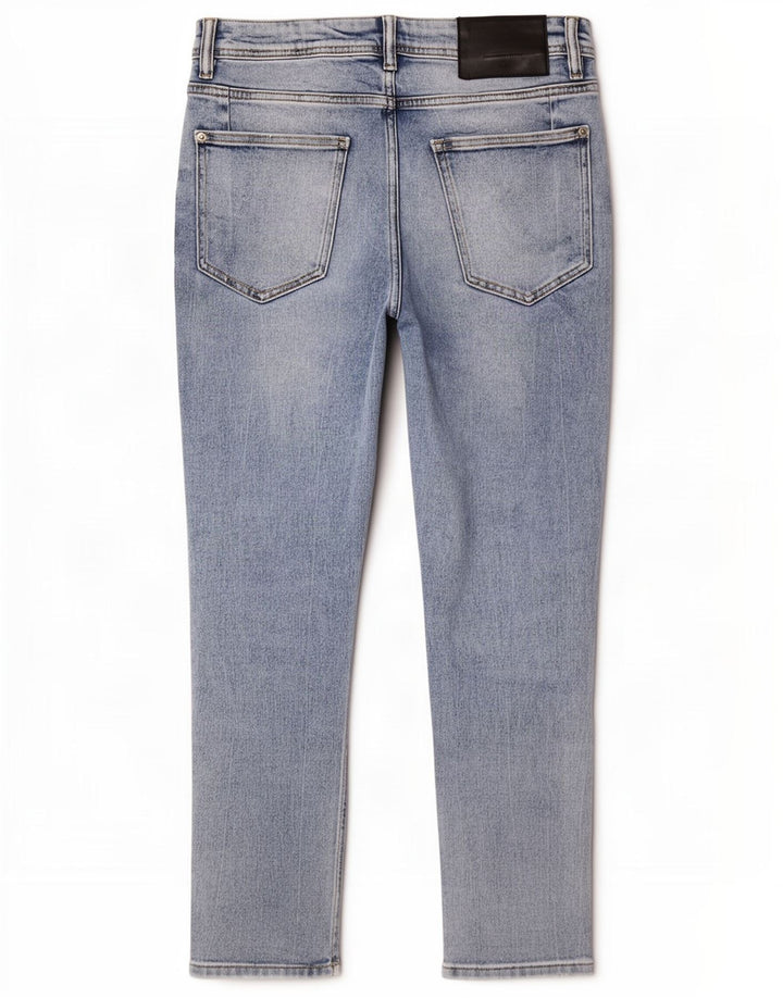 Zara Jean court vieilli pour homme EU 40 Medium W31 L25 Bleu