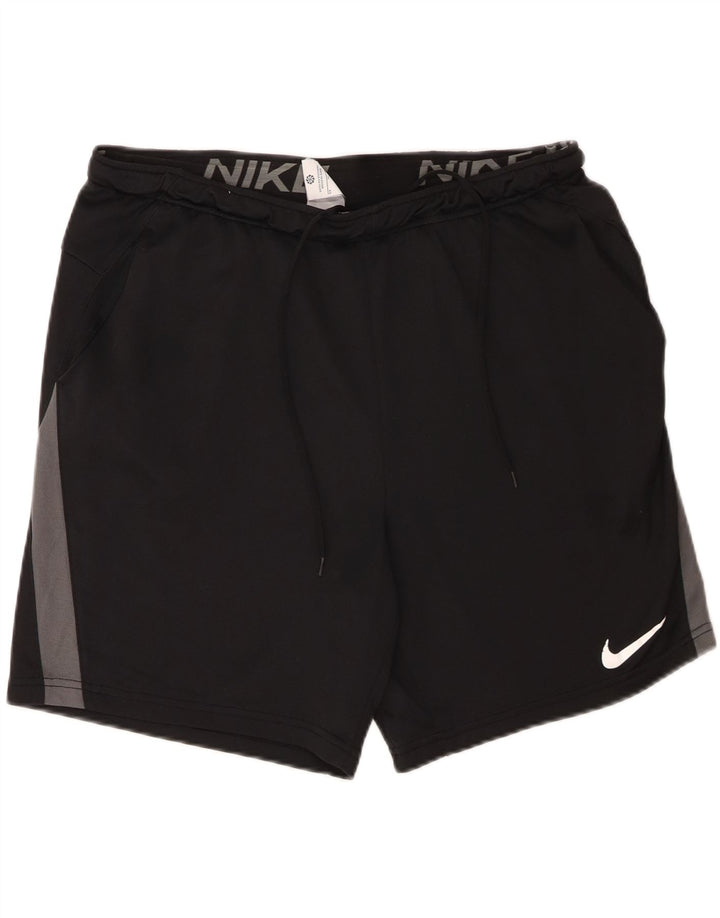 Nike Short de sport Dri Fit XL pour homme en polyester color block noir