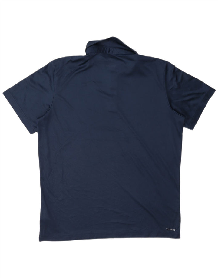 Adidas Hommes Climalite Polo Grand Bleu Marine Polyester