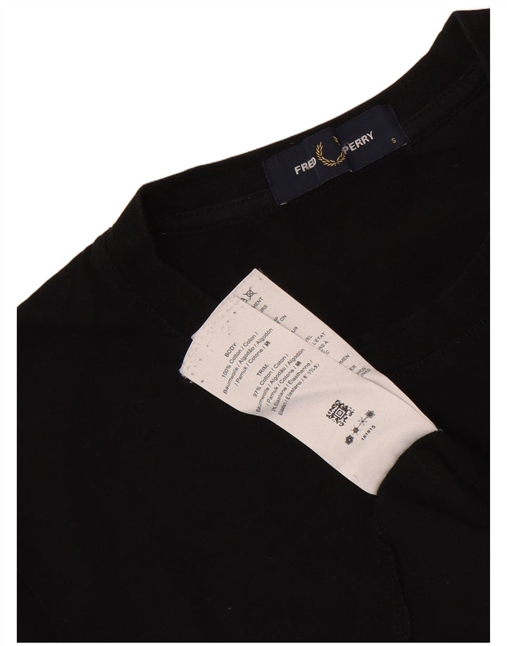 Fred Perry T-shirt graphique pour homme Petit coton noir