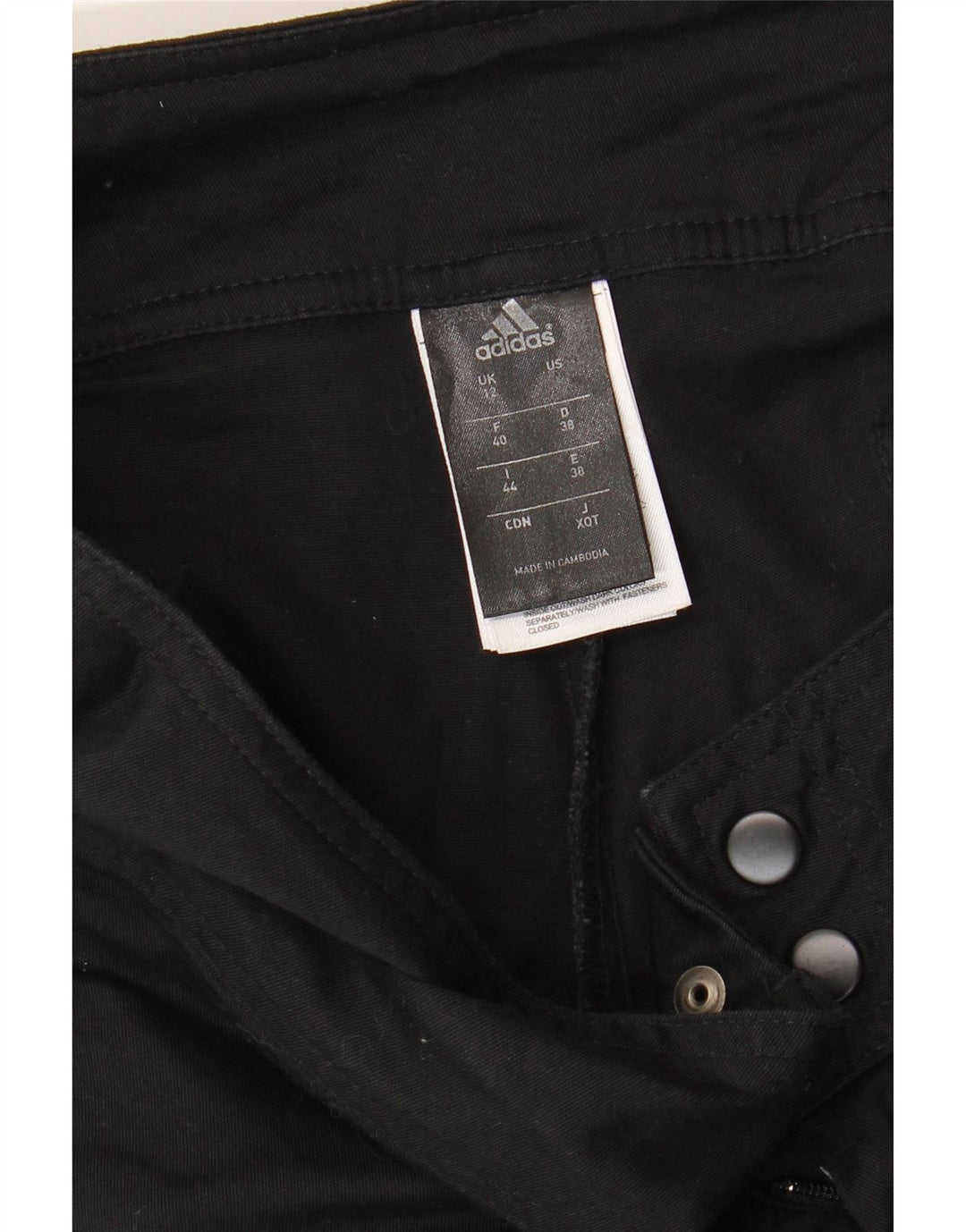 ADIDAS Pantalon décontracté Climalite pour femme UK 12 Medium W32 L30 Noir