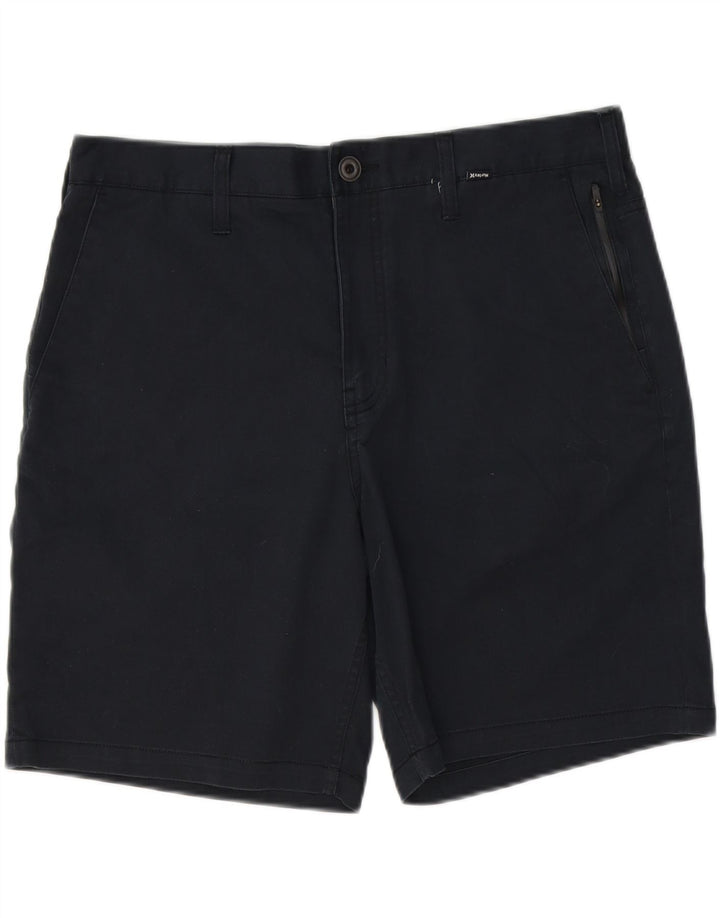 HURLEY Mens Chino Shorts W34 Large  Navy Blue Vintage Hurley and Second-Hand Hurley from Messina Hembry 