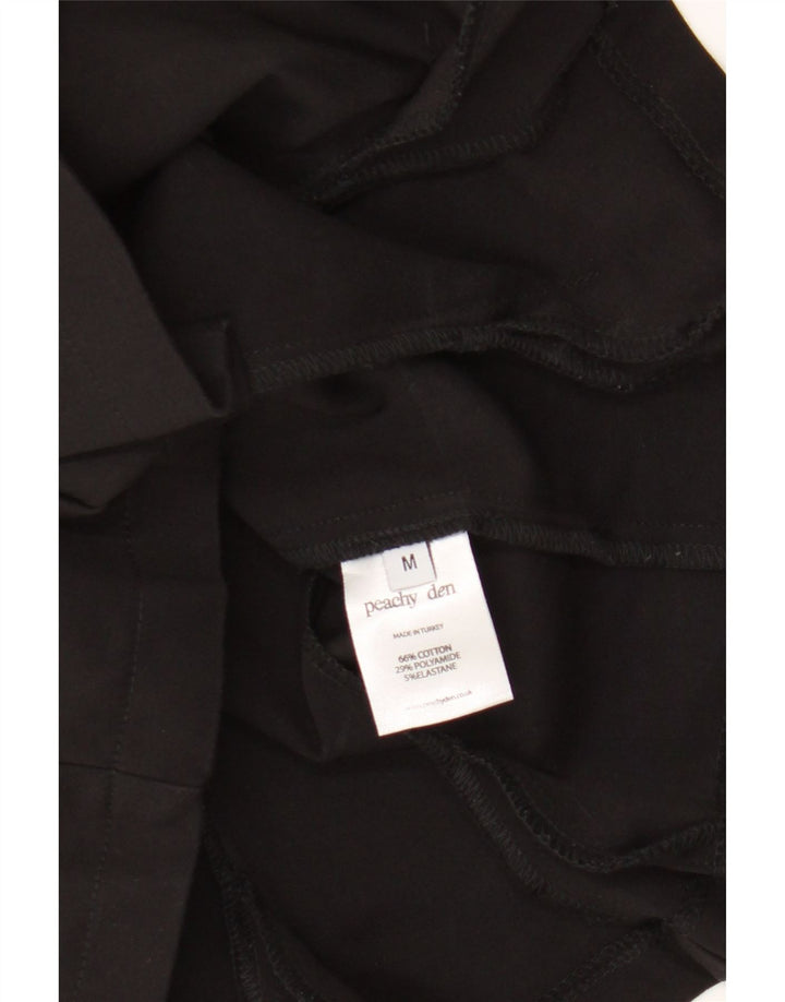 Peachy Den Femmes Crop Cami Top UK 12 Moyen Noir Coton