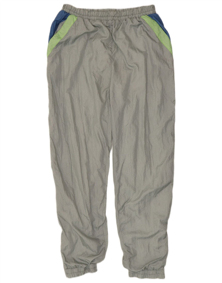 vintage Mens Full Survêtement Grand Gris Colorblock Nylon