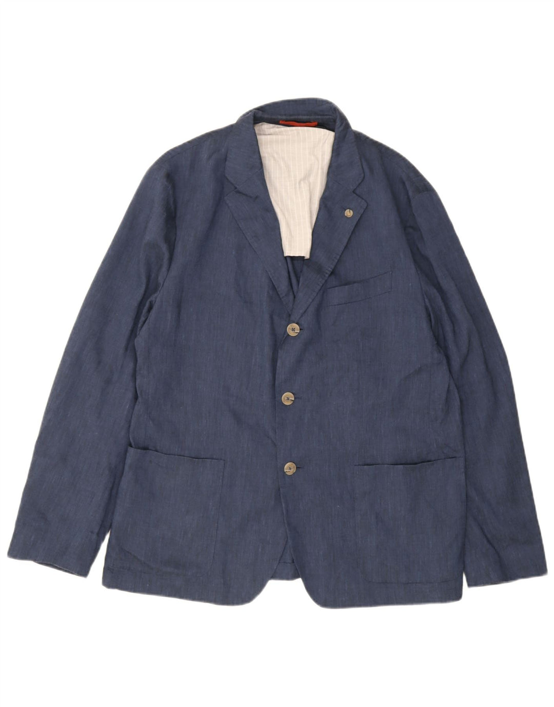 Ted Baker Veste blazer à 3 boutons pour homme Taille 6 2XL Bleu Lin