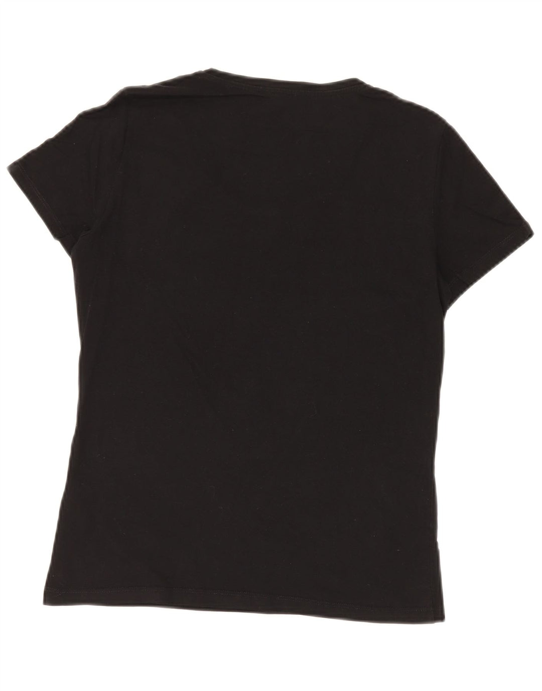 GUESS T-shirt graphique pour femme UK 8 Small Noir Coton