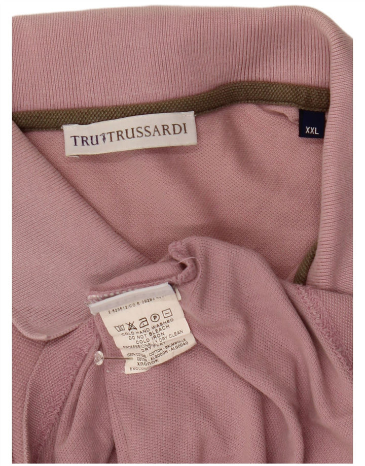 Trussardi Polo Homme 2XL Rose Coton