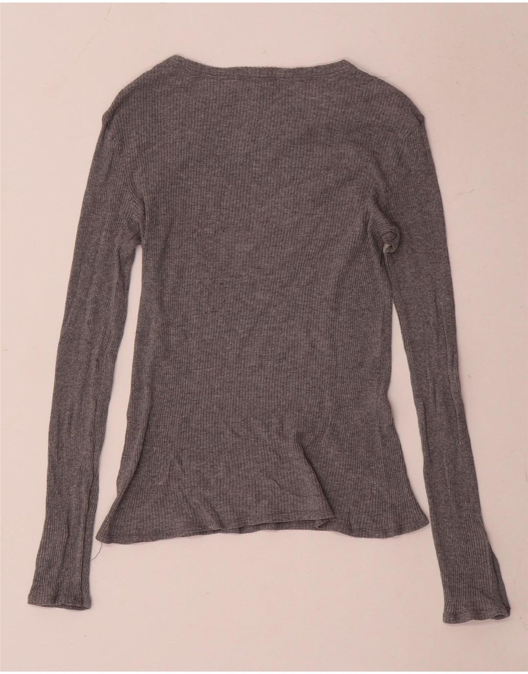 Massimo Dutti Haut à manches longues pour femme UK 8 Small Gris