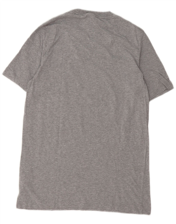 ADIDAS T-Shirt Graphique Homme Gris Moyen Moucheté Coton
