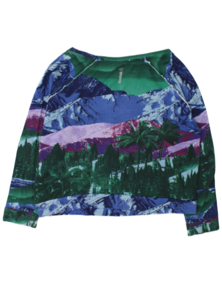Reebok Sweat-shirt graphique pour femme UK 16/18 Large Multicolore