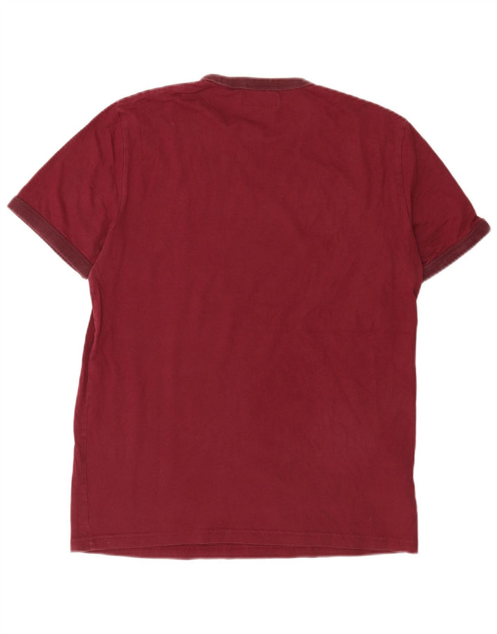 Fred Perry T-Shirt Homme Coton Bordeaux Moyen