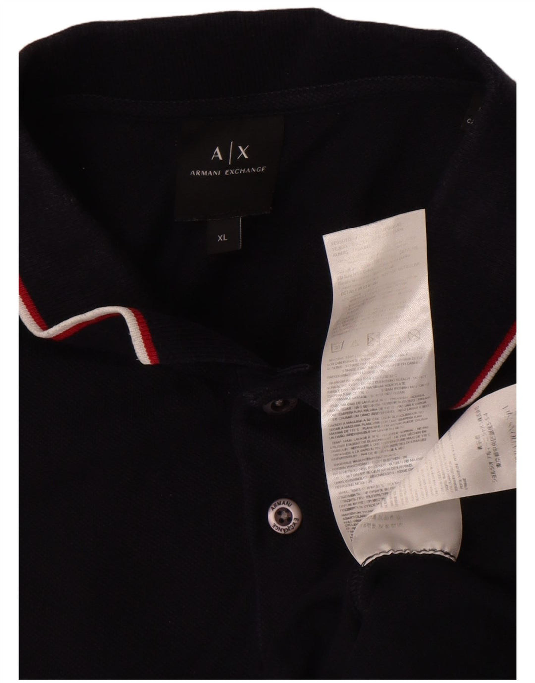 Armani Exchange Polo Homme XL Noir Coton
