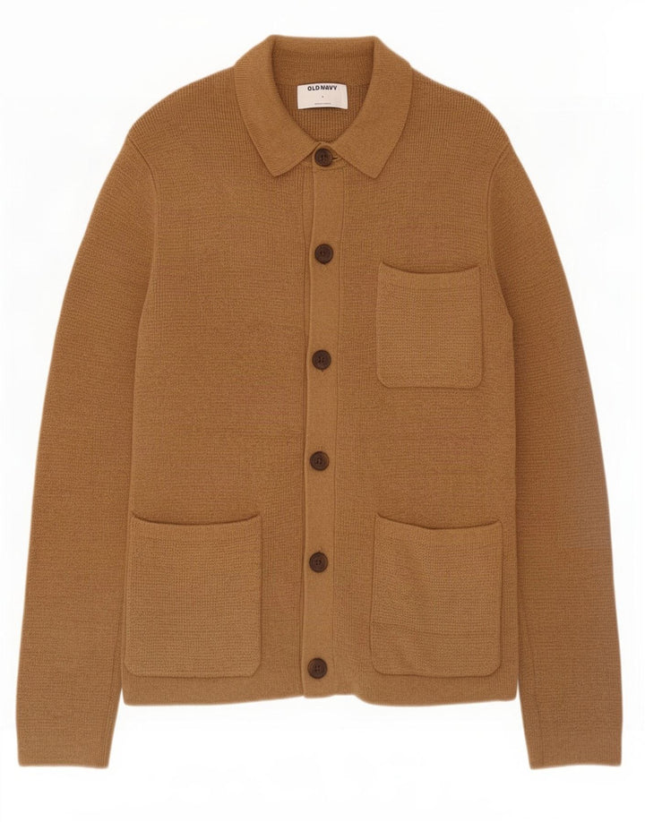 Old Navy Pull Cardigan Homme Petit Marron Coton