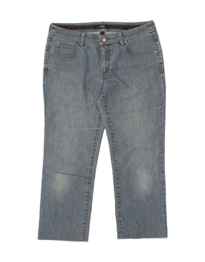 ARMANI Womens Crop Straight Jeans W30 L25 Blue Cotton Vintage Armani and Second-Hand Armani from Messina Hembry 