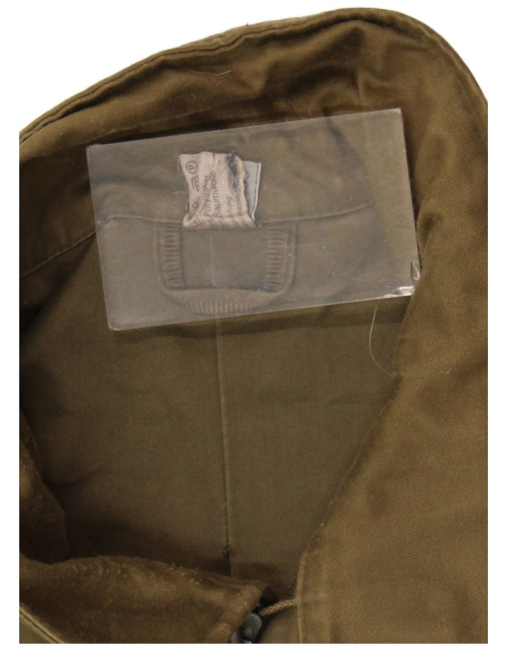 veste militaire homme vintage UK 40 Grand Polyester Kaki