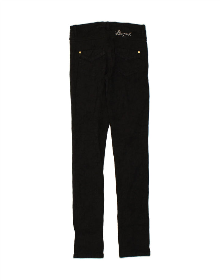 DESIGUAL Womens Slim Casual Trousers W26 L32  Black Vintage Desigual and Second-Hand Desigual from Messina Hembry 