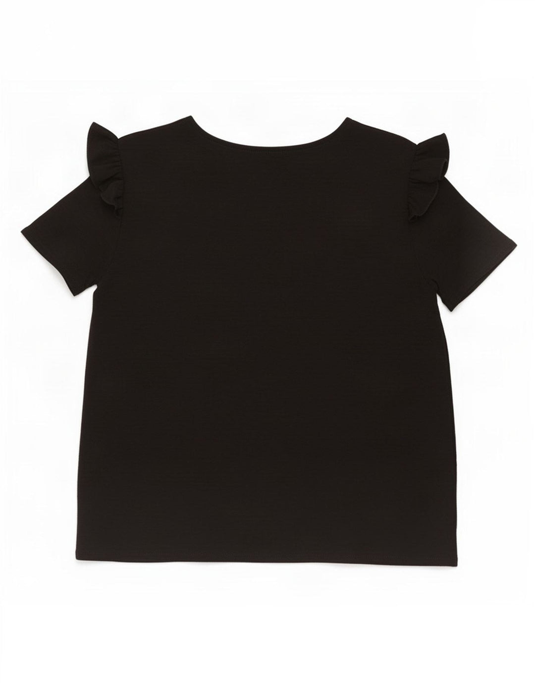 Zara Femme Chemisier Top UK 12 Medium Noir Polyester