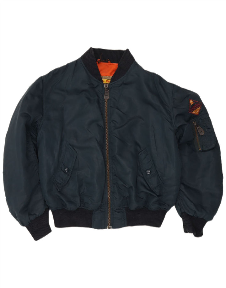 Carrera Veste Flight Aviator pour homme UK 38 Bleu marine moyen Polyamide