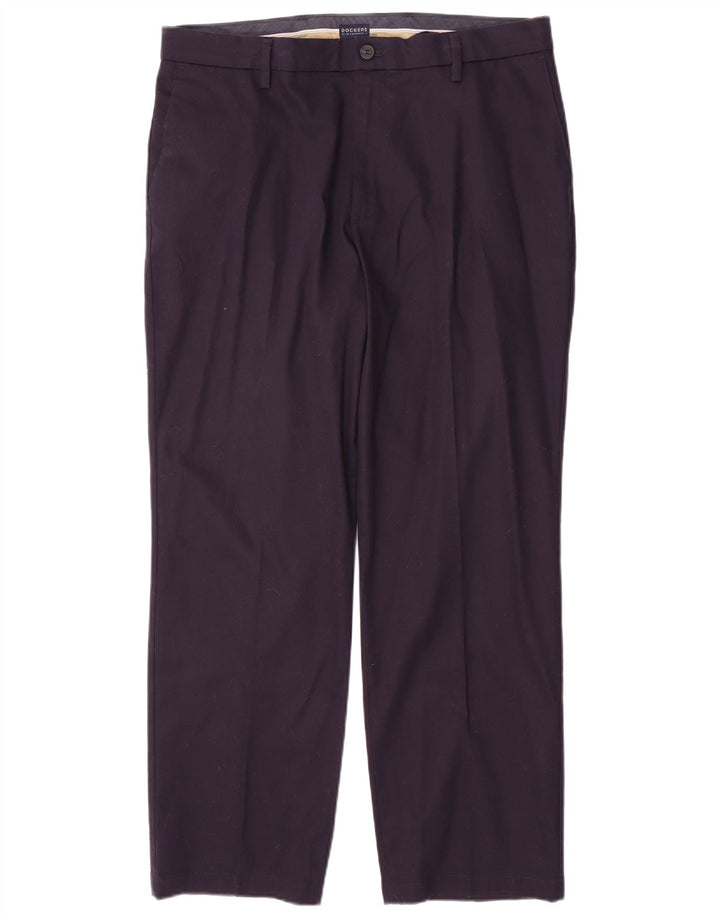 DOCKERS Pantalon Chino Droit Coupe Classique Homme W36 L30 Bleu Marine Coton