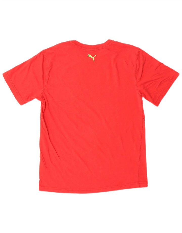 Puma T-Shirt Graphique Garçon 13-14 ans Rouge Coton