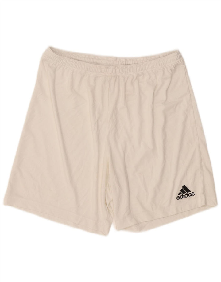 Adidas Short de sport Aeroready pour homme XL Blanc Polyester
