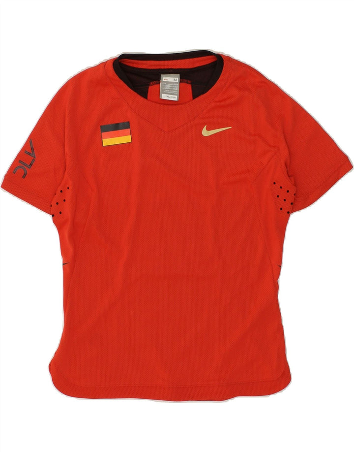 NIKE Boys Nike Dri Fit T-Shirt Top 10-11 Years Medium Red Polyester Vintage Nike and Second-Hand Nike from Messina Hembry 
