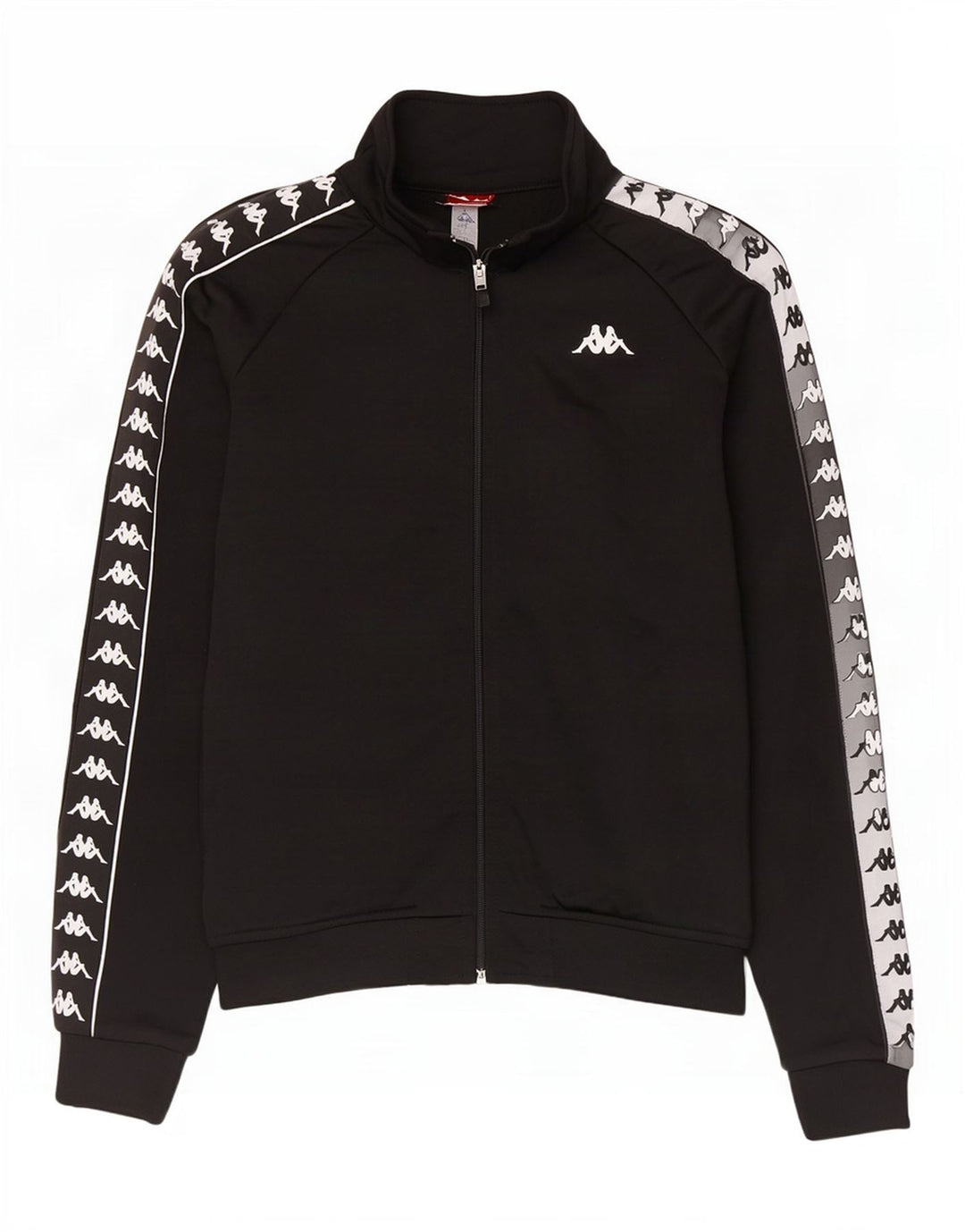 Kappa Veste de Survêtement Graphique Homme Noir Moyen Polyester Colorblock