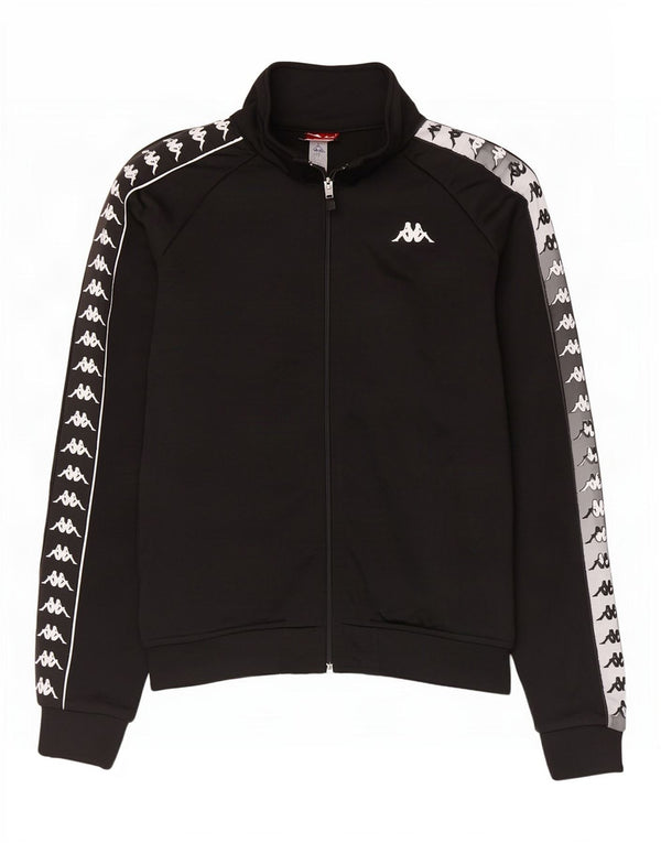 Kappa Veste de Survêtement Graphique Homme Noir Moyen Polyester Colorblock