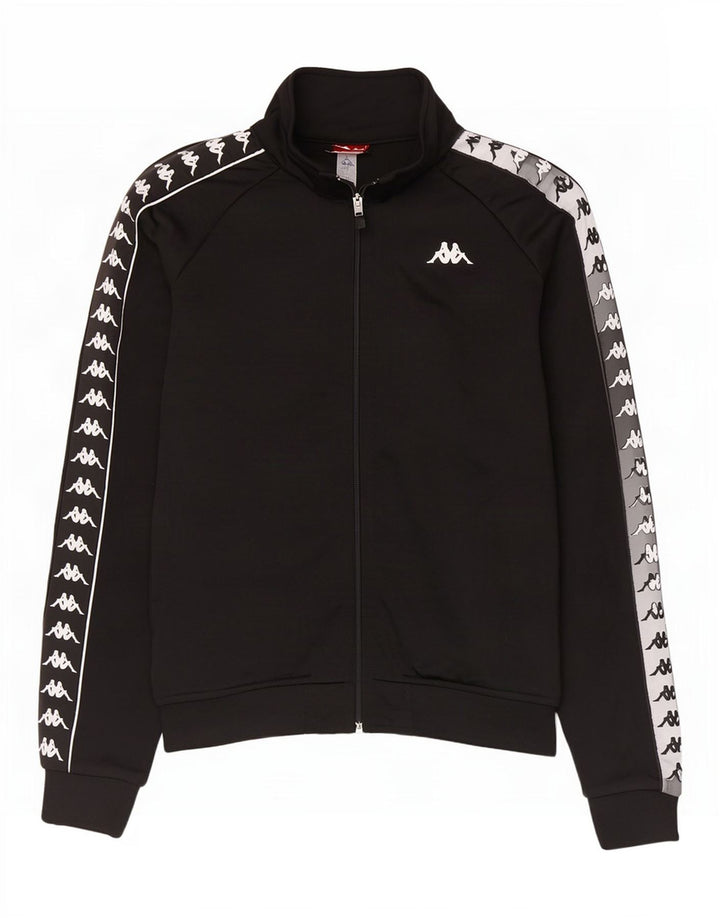 Kappa Veste de Survêtement Graphique Homme Noir Moyen Polyester Colorblock