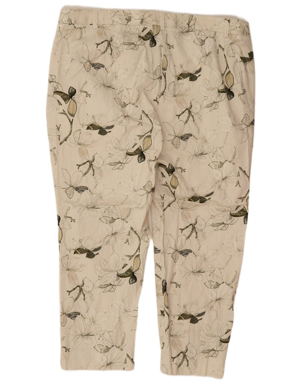 Marks & Spencer Pantalon de costume taille haute pour femme UK 20 2XL W38 L25 Blanc cassé