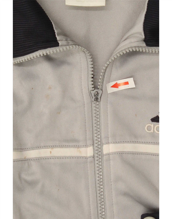 Adidas Veste de Survêtement Graphique Homme Gris Moyen Polyester Colorblock