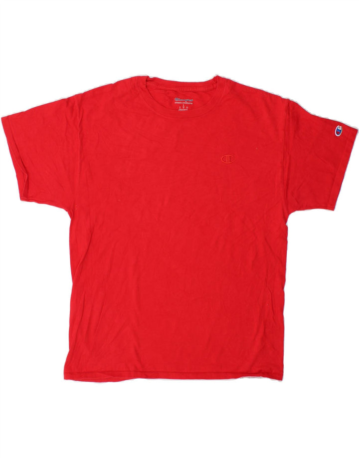 CHAMPION Mens T-Shirt Top Large Red Cotton Vintage Champion and Second-Hand Champion from Messina Hembry 