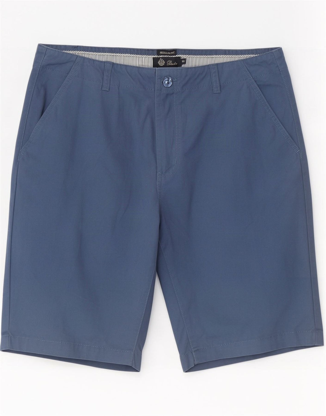 Dack's Short Chino Coupe Regular Homme IT 50 Large W34 Bleu Coton