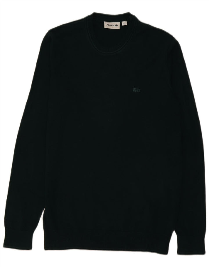 Lacoste Mens Crew Neck Jumper Pull Taille 4 Laine Vert Moyen