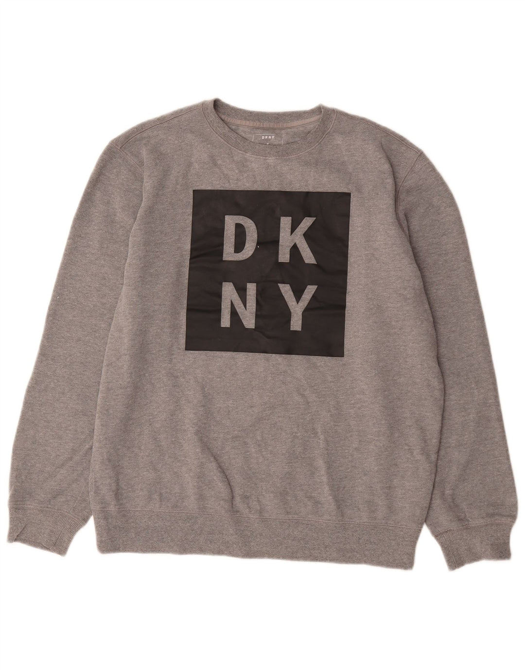 Dkny Sweat-Shirt Graphique Homme Gris Moyen Moucheté Coton