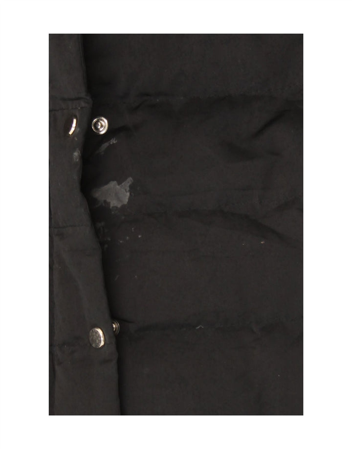 Zara Veste rembourrée pour femme UK 10 Petit nylon noir