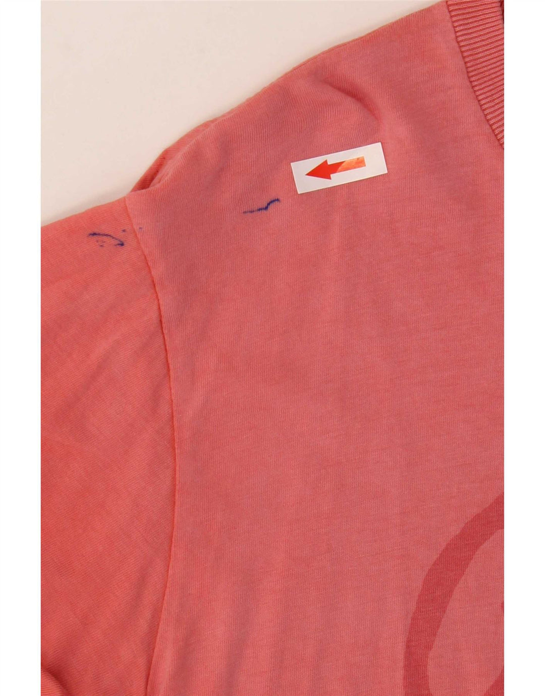 Diesel T-Shirt Graphique Homme Rose Moyen Coton