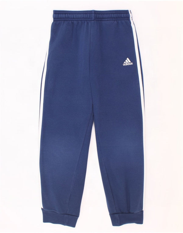 Adidas Pantalon de Survêtement Garçon Joggers 6-7 ans Bleu Marine Coton