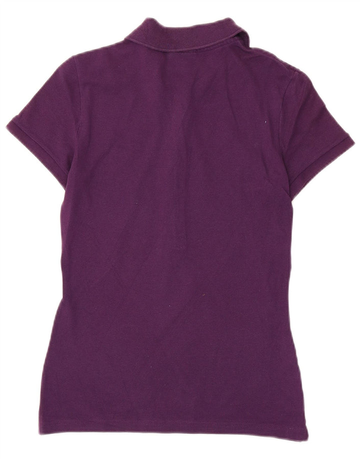 Lacoste Polo Femme Taille 40 Coton Violet Moyen