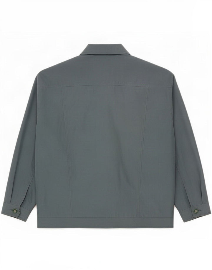 Aldon Veste Bomber Homme UK 40 Large Gris Colorblock Polyester