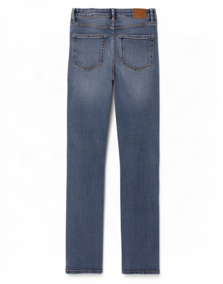 Marks & Spencer Jean droit Sienna pour femme UK 12 Medium W30 L31 Bleu