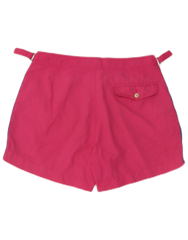 POLO RALPH LAUREN Short de bain pour femme UK 14 Rose moyen Colourblock